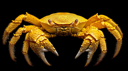 Wall Mural - crab on black background