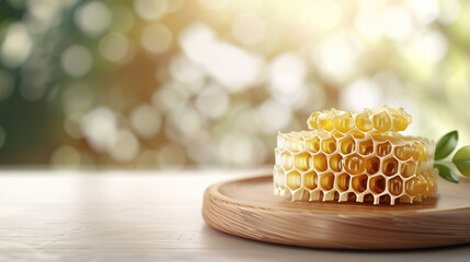 Wall Mural - The Sweetness of Honeycomb. honeycomb at the nature