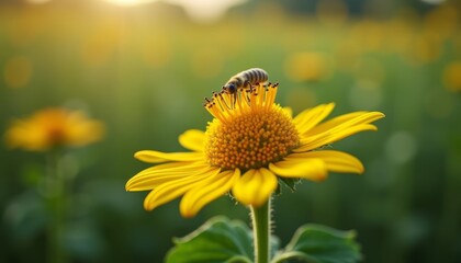 Wall Mural -  Beeautiful moment in natures garden