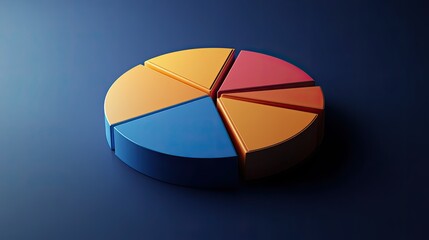 Poster - 3D circular infographic of business cost categories, with space for copy.