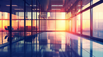 Poster - modern office background