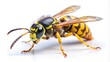© suchetpong - Yellow Jacket Wasp insect isolated on white background low angle