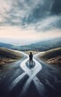© pjjaruwan - Person standing at a crossroads, deciding which path to take for a new beginning