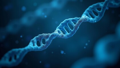 Wall Mural - exploring the blueprint of life dna strands in a microscopic world