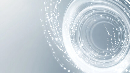 Poster - Abstract illustration of swirling light patterns on a soft gradient background