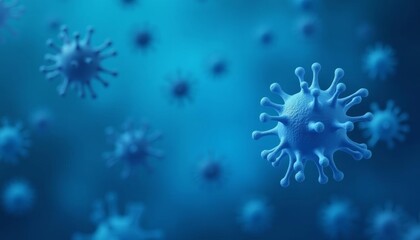 Wall Mural - viral infection a closeup look at the coronavirus
