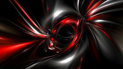 Wall Mural - Abstract Red and Black Swirling Background Design