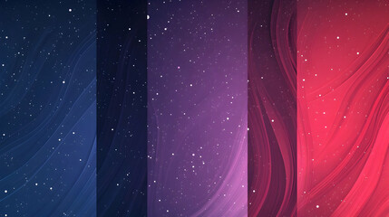 Wall Mural - Abstract Wavy Background With Stars