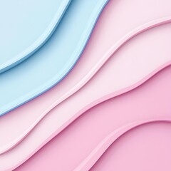 Poster - Minimal abstract pink and blue pastel background, soft color gradient design