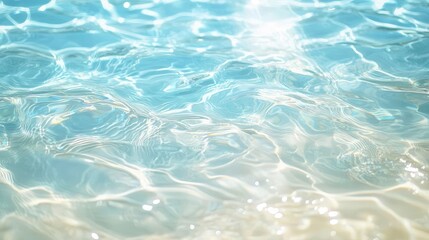 Poster - Blurry ripple water texture, sunlight and shadow effects for background