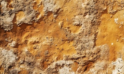 Poster - brown ochre wall texture, Generative AI 