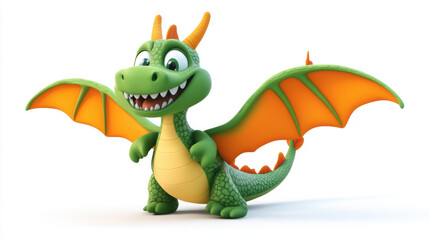 Poster - Cute Green Dragon.