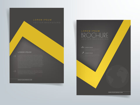 Header flyer business brochure vector graphic with space for text and message design
