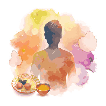 Black Color Bhai Dooj Elements Silhouette Vector Illustrations svg