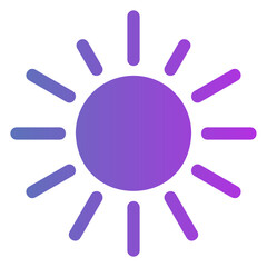 Poster - sun Gradient icon