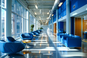 Hotel lobby interior, modern style