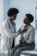 © Selen - African American female doctor talking to senior patient