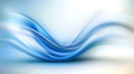 Abstract Blue Wave Background