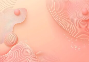 Canvas Print - Abstract pink and white 3d background with geometric shapes