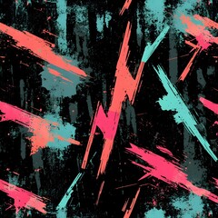 Sticker - Abstract Background with Colorful Paint Strokes