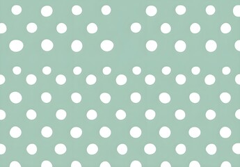 Sticker - White Polka Dots on Teal Background