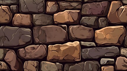 Poster - stone wall seamless texture