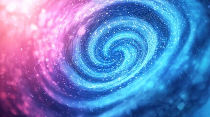 Poster - AI processing core, swirling light patterns, digital aesthetic, Watercolor style