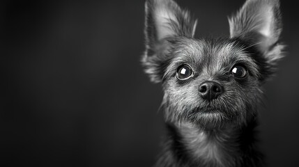 Adorable Yorkshire Terrier Puppy, Captured in a Cute and Playful Pose