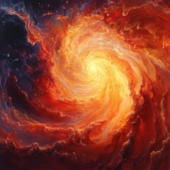 Canvas Print - Fiery Vortex