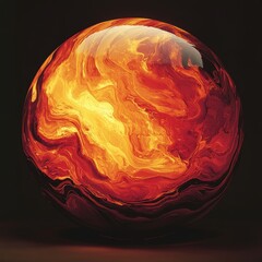 Sticker - Burning Sphere