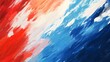 © Lucky Spark - Abstract Diagonal Brushstrokes in Red, White, and Blue