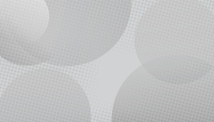 Fototapete - Grey abstract background. circles and halftone dots pattern. halftone dotted effect and circles. grey background