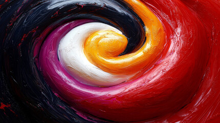 Wall Mural - Abstract swirl of vibrant colors in a mesmerizing pattern.