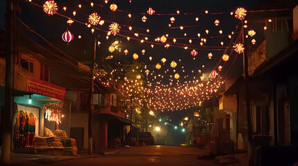 Wall Mural - some Diwali flashes of lightning for the decorations