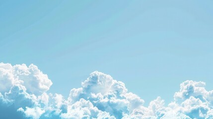 Wall Mural - abstract white cloud on blue sky background