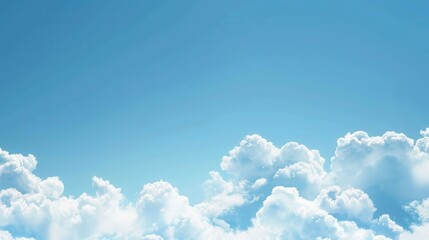Wall Mural - abstract white cloud on blue sky background
