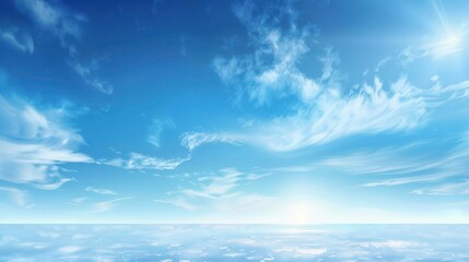 Wall Mural - abstract white cloud on blue sky background