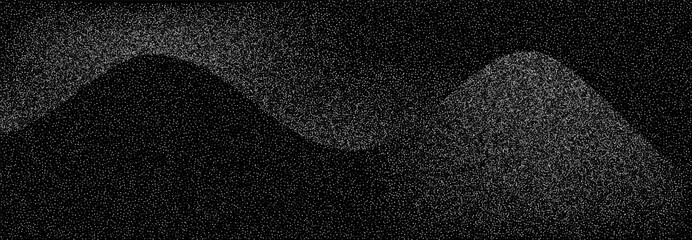 Poster - Abstract dotted background. Stipple effect gradient waves.