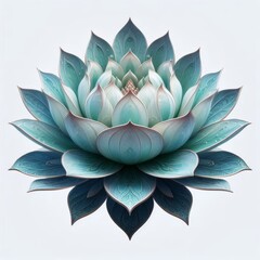 Wall Mural - blue lotus flower