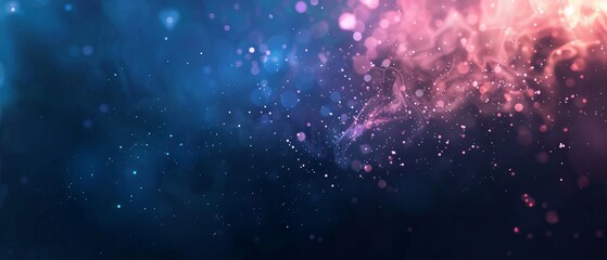 Wall Mural - abstract defocused bokeh light patterns on dark blue background for festive and elegant designs