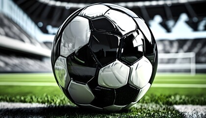 Iconic black and white soccer ball symbolizing the spirit of competitive sports and recreational play