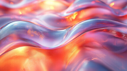 Wall Mural - Abstract liquid background with iridescent colors.