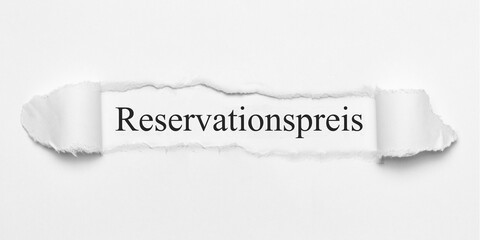 Poster - Reservationspreis	