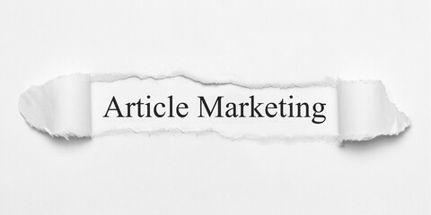 Poster - Article Marketing	