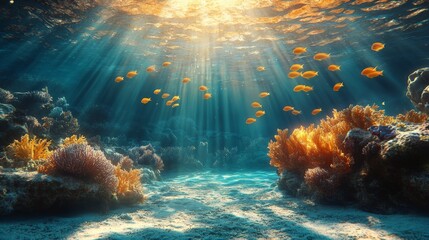 Underwater outdoors nature ocean