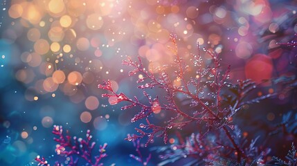 Vibrant and artistic bokeh background with colorful light effects for creative design projects