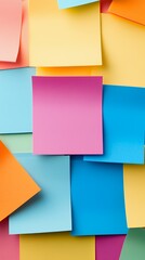 Poster - Abstract background with colorful sticky notes.