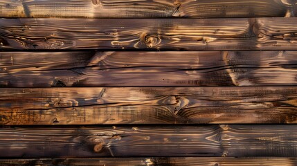 Wall Mural - Rustic Wooden Background Texture Dark Brown Wood Planks