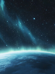 Wall Mural - graphics of space, planets, and astronauts on a white background.