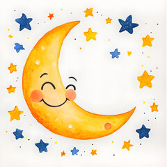 Wall Mural - graphics of space, planets, and astronauts on a white background.